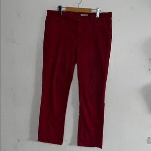 DKNY Women's Bold Red Flare Pants